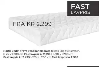 Møbelringen North beds® frøya vendbar madrass tilbud