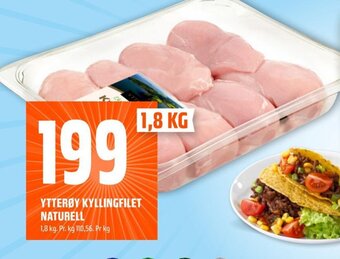 Coop Obs YTTERØY KYLLINGFILET NATURELL tilbud