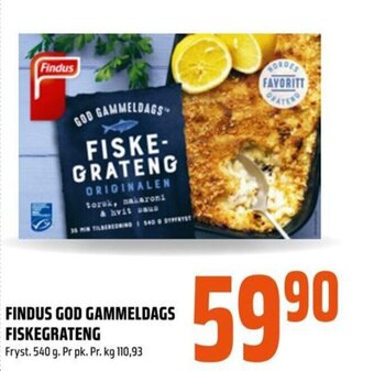 Coop Obs FINDUS GOD GAMMELDAGS FISKEGRATENG tilbud