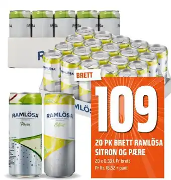 Coop Obs 20 PK BRETT RAMLÖSA SITRON OG PÆRE tilbud