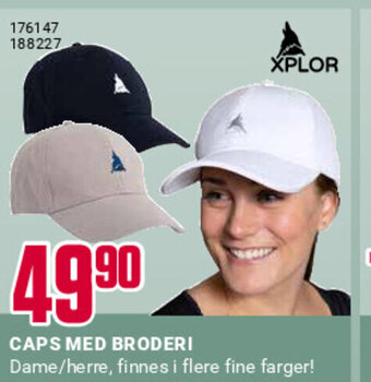 Europris CAPS MED BRODERI tilbud
