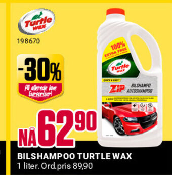 Europris BILSHAMPOO TURTLE WAX tilbud