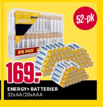 Europris ENERGY+ BATTERIER 32xAA/20xAAA tilbud