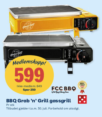 Matkroken BBQ Grab 'n' Grill gassgrill tilbud