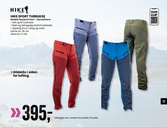 Sport Outlet HIKE SPORT TURBUKSE tilbud