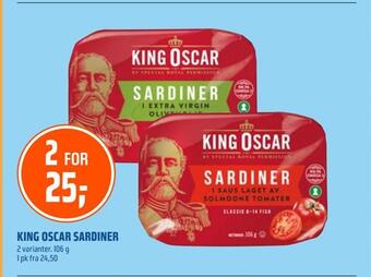 Coop Obs King oscar sardiner tilbud