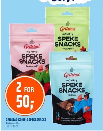 Coop Obs Grilstad kompis spekesnacks tilbud