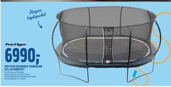 Coop Obs Pro flyer skybounce trampoline 5x3,3 m komplett tilbud