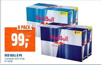 Coop Obs Red bull 8 pk tilbud