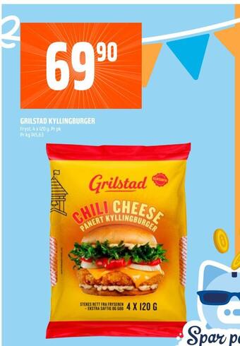 Coop Obs Grilstad kyllingburger tilbud