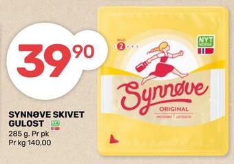 Coop Marked Synnøve skivet gulost tilbud