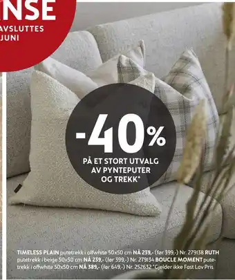 Bohus -40% på et stort utvalg av pynteputer og trekk tilbud