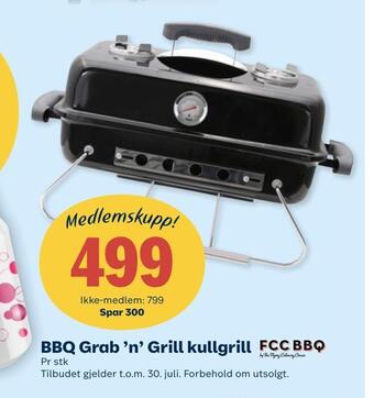 Coop Marked Bbq grab 'n' grill kullgrill tilbud
