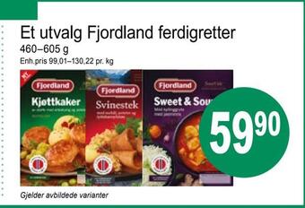 Joker Et utvalg fjordland ferdigretter tilbud