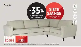 Bohus Iconnect hjørnesofa tilbud