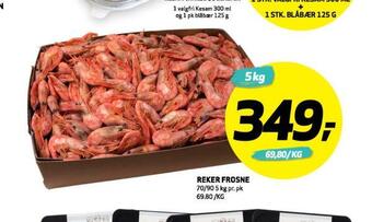 Bunnpris Reker frosne tilbud