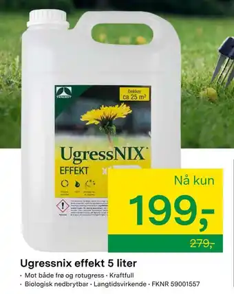 Felleskjøpet Ugressnix effekt 5 liter tilbud