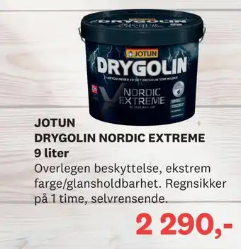 Bygger'n Jotun drygolin nordic extreme 9 liter tilbud