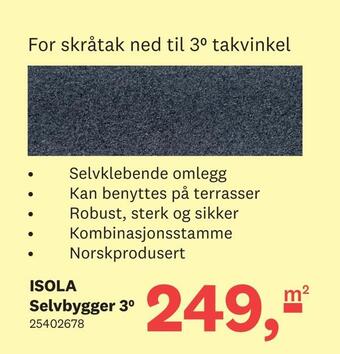 Bygger'n Isola selvbygger 30 tilbud