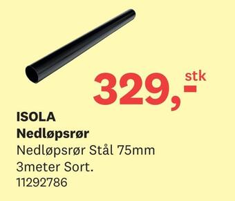 Bygger'n Isola nedløpsrør tilbud