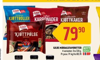 Coop Prix Gilde middagsfavoritter tilbud