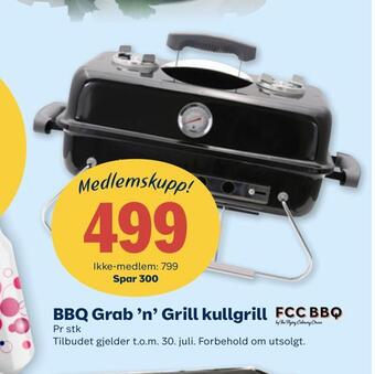 Coop Prix Bbq grab 'n' grill kullgrill tilbud