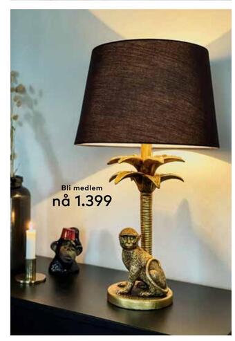 Skeidar Markatta bordlampe tilbud