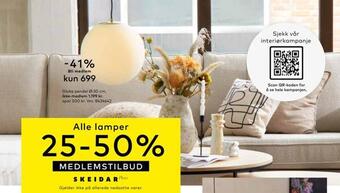 Skeidar Globe pendel tilbud