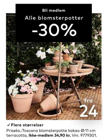 Skeidar Alle blomsterpotter tilbud