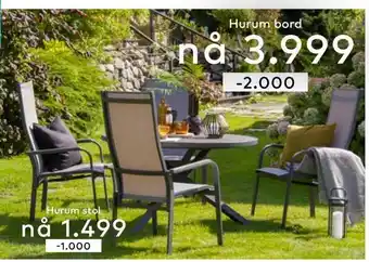 Skeidar Hurum bord tilbud