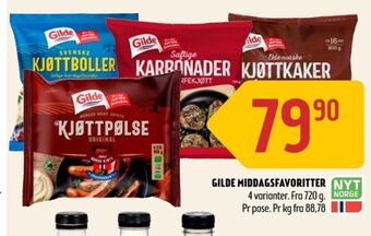 Coop Prix Gilde kjøttkaker tilbud