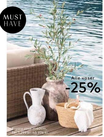 Skeidar Figaro vase tilbud