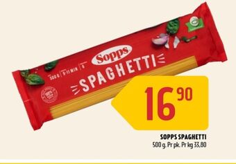 Coop Prix Sopps spagetti tilbud