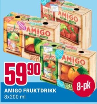 Europris Amigo juice tilbud