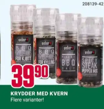 Europris Weber krydder tilbud