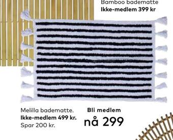 Skeidar Melilla badematte tilbud