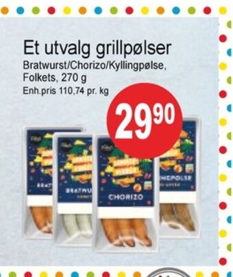 Joker Folkets grillpølser tilbud