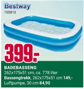 Europris Bestway basseng tilbud