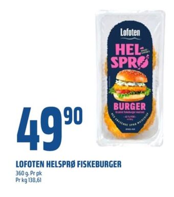 Coop Obs Lofoten fiskeburger tilbud