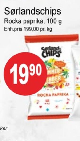 Joker Sørlandschips chips tilbud