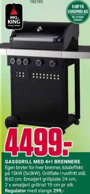 Europris Ukjent gassgrill tilbud