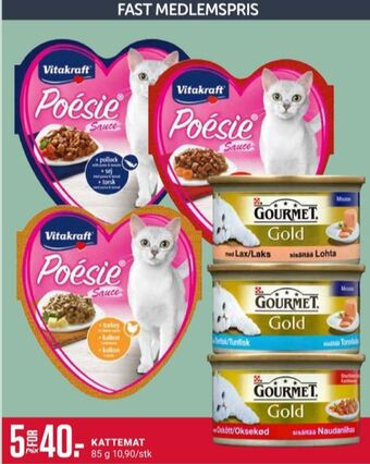 Europris Gourmet gold kattemat tilbud