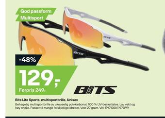 XXL Sport Bits lite sports, multisportbrille, unisex tilbud