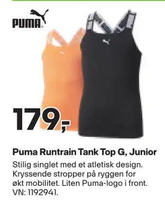 XXL Sport Puma runtrain tank top g, junior tilbud