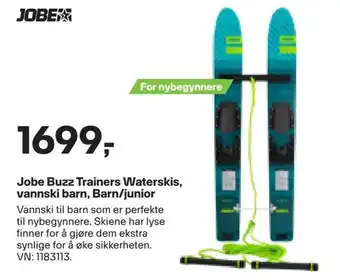 XXL Sport Jobe buzz trainers waterskis, vannski barn, barn/junior tilbud