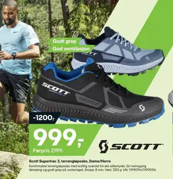 XXL Sport Scott supertrac 3, terrengløpesko, dame/herre tilbud