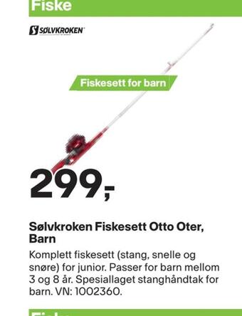 XXL Sport Sølvkroken fiskesett otto oter, barn tilbud