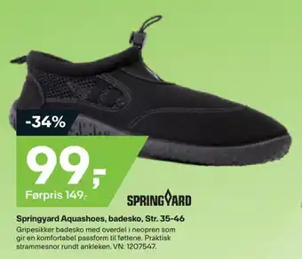 XXL Sport Springyard aquashoes, badesko, str. 35-46 tilbud