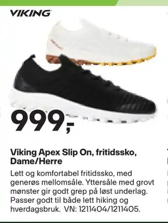 XXL Sport Viking apex slip on, fritidssko, dame/herre tilbud