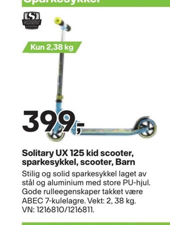 XXL Sport Solitary ux 125 kid scooter, sparkesykkel, scooter, barn tilbud